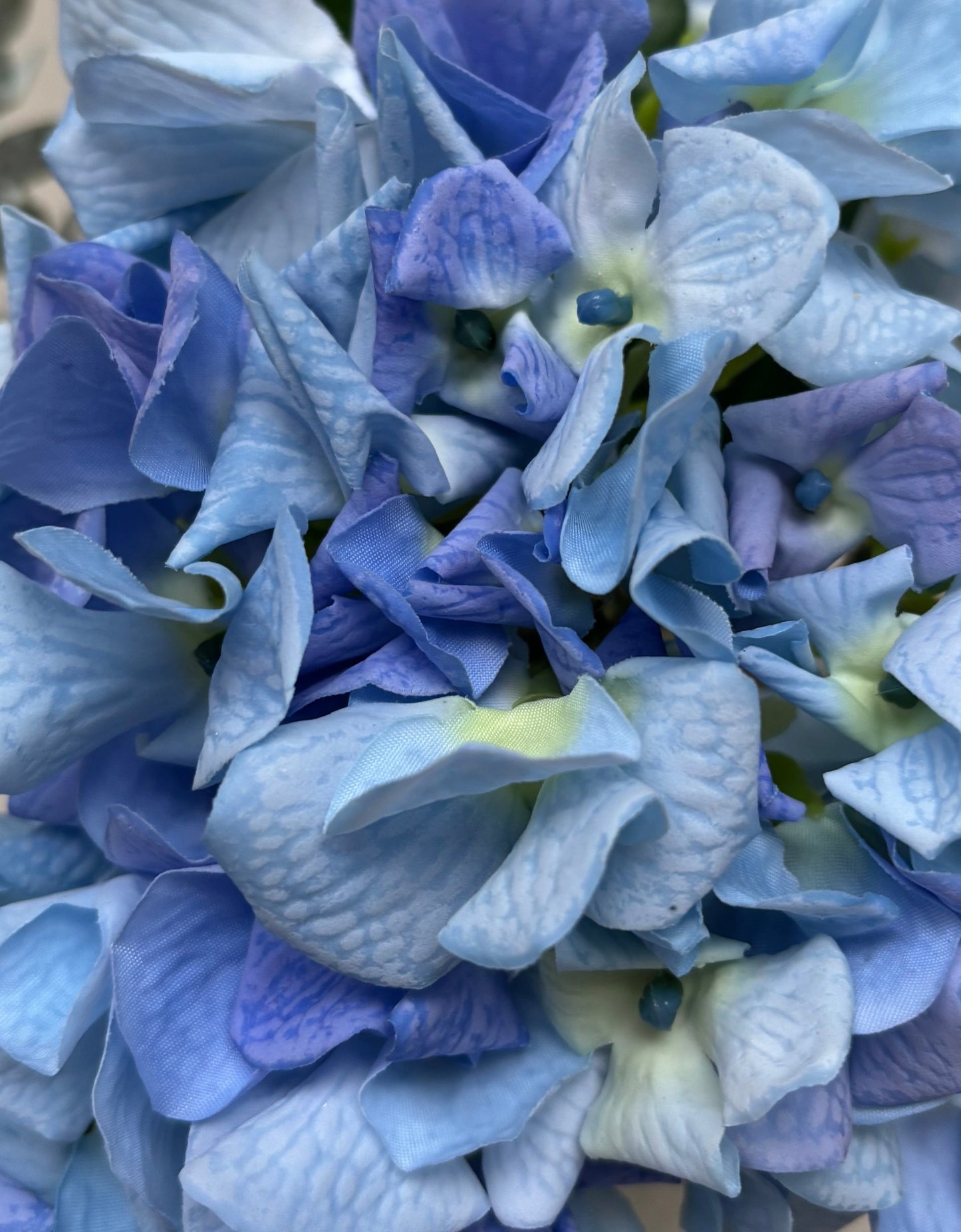 Blue Real Touch Hydrangea Bunch