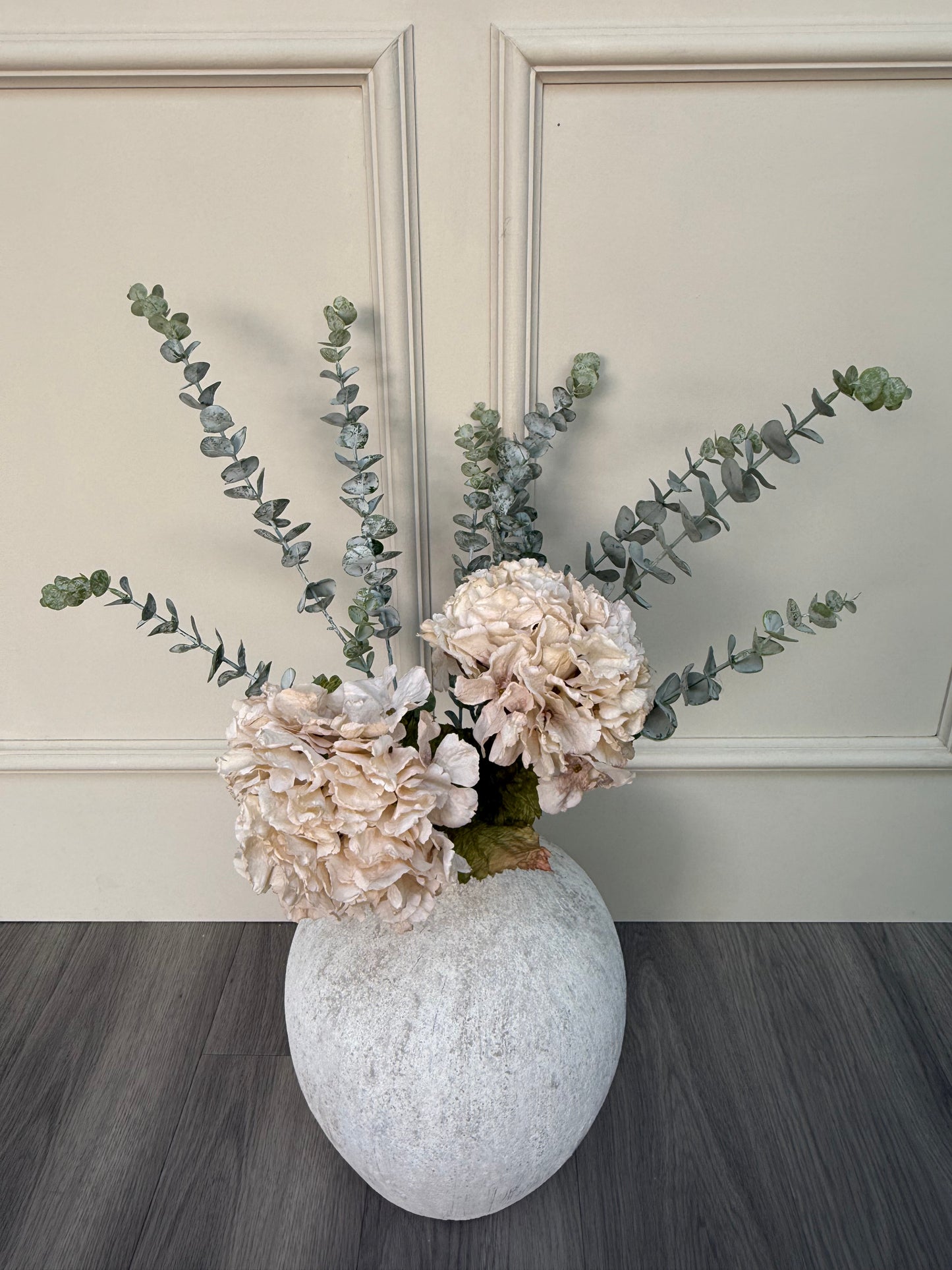 Small Hydrangea & Dusted Eucalyptus