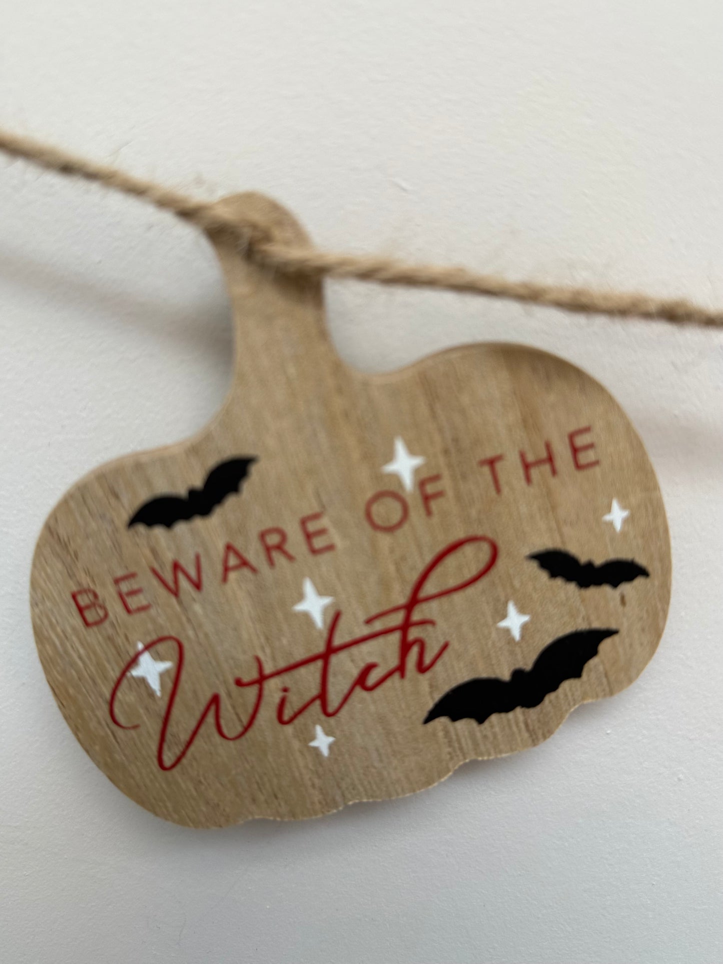 Wooden Pumpkin Garland