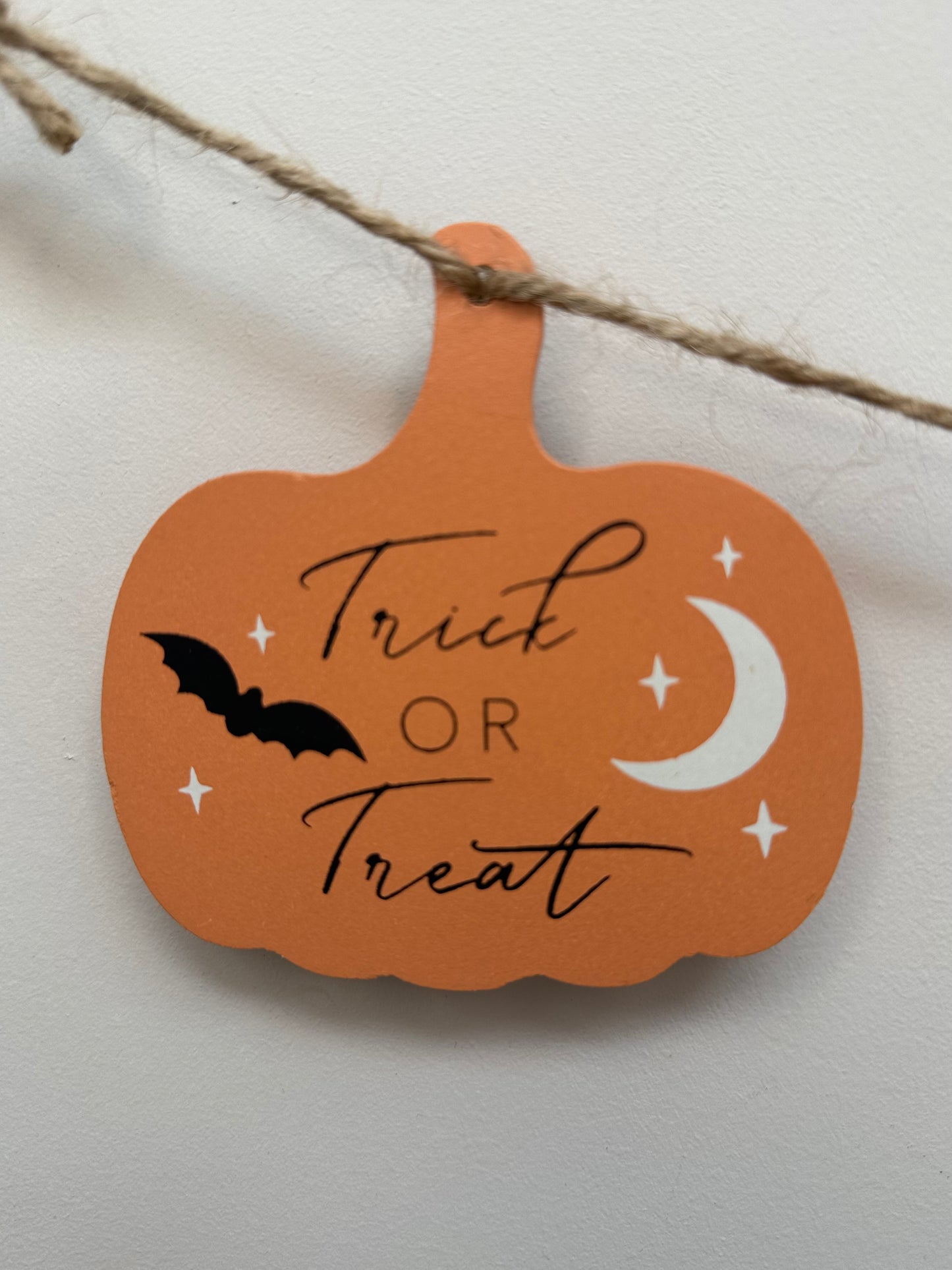 Wooden Pumpkin Garland