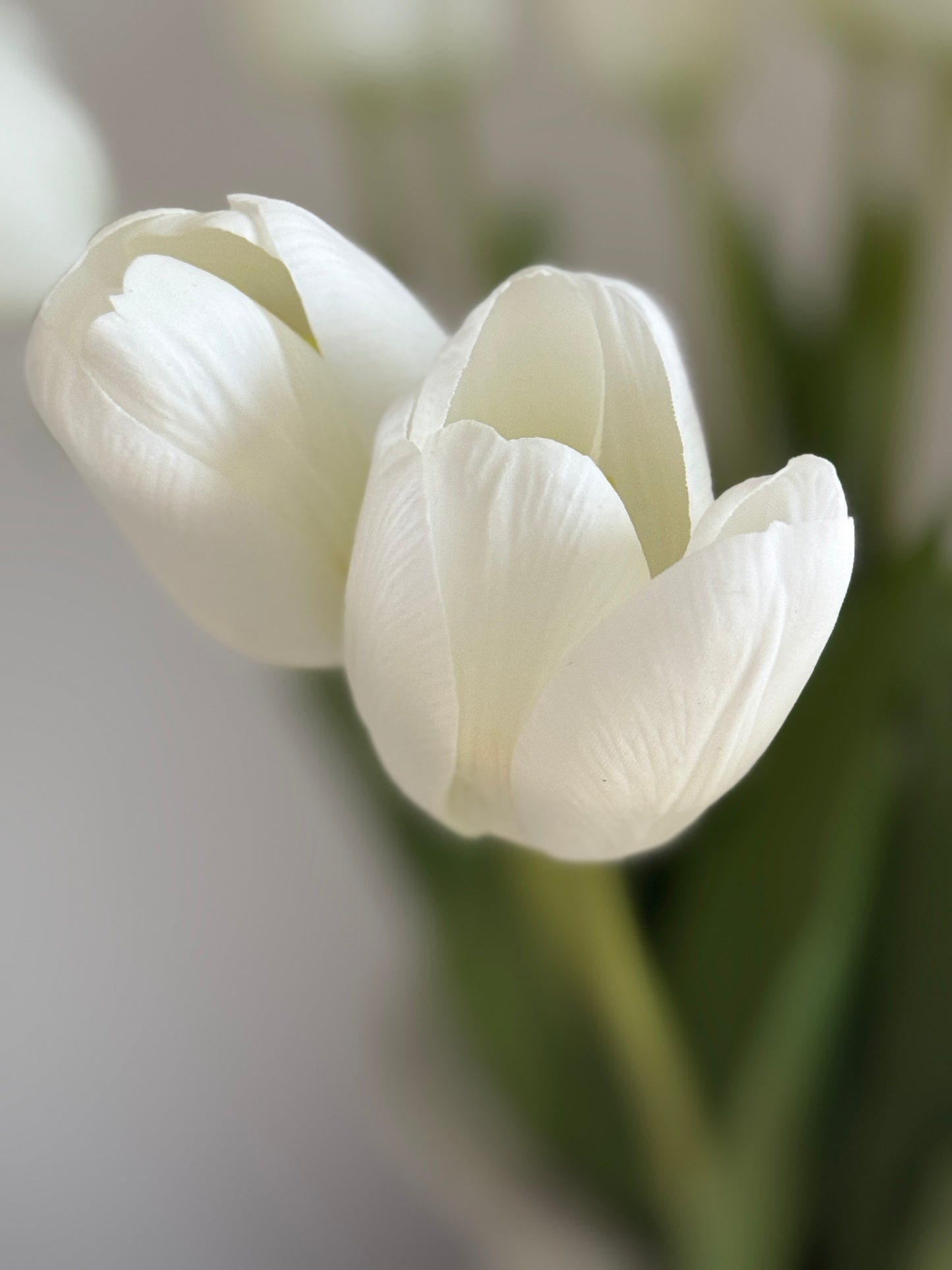 Faux White Tulip Bunch