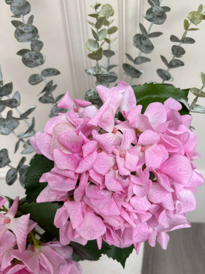 Pink Hydrangea & Eucalyptus