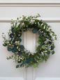 Faux Eucalyptus and Pussy Willow Foliage Wreath