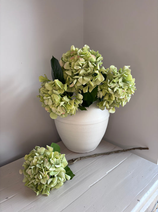 Green Real Touch Hydrangea Stem