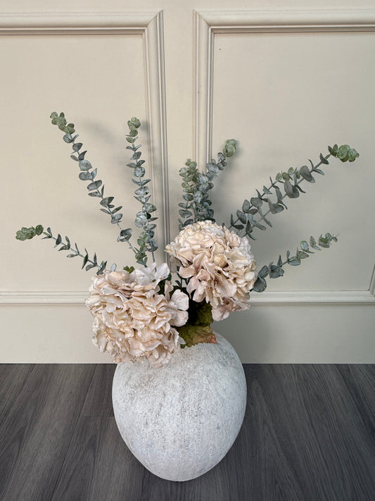 Small Hydrangea & Dusted Eucalyptus