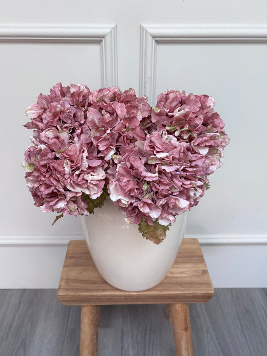 Dusky Pink Dried Touch Hydrangea Bunch