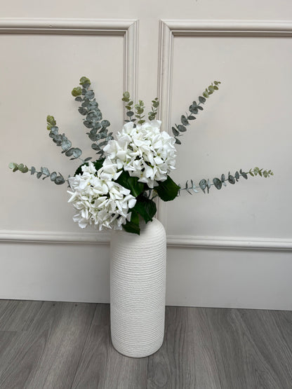 White Hydrangea & Eucalyptus