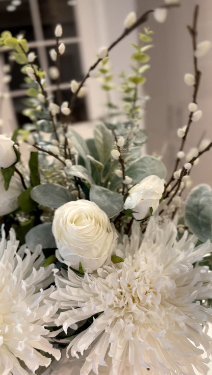 White Rose, Fuji and Pussy Willow Bunch