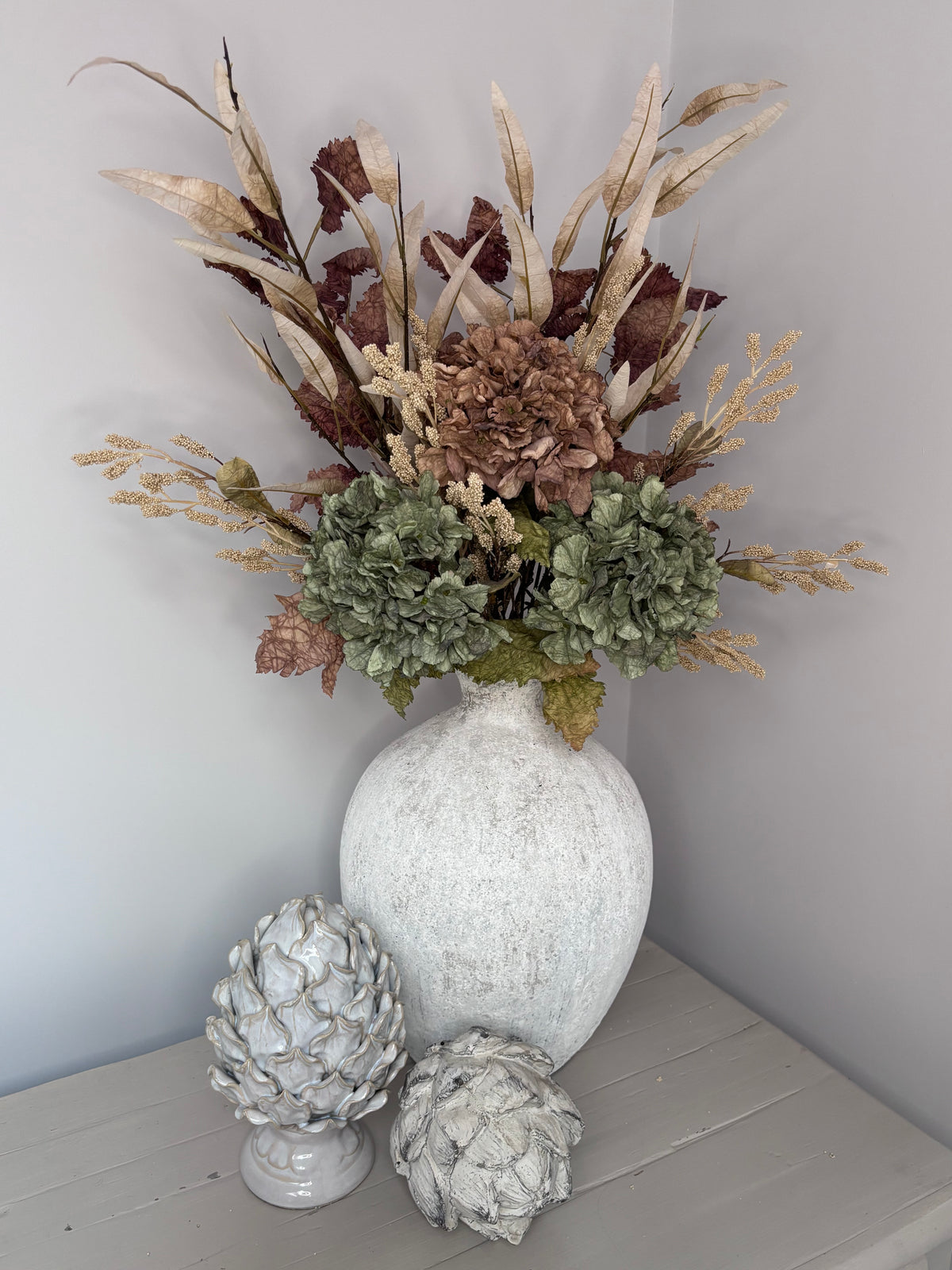 Fall Hydrangea and Fauxliage