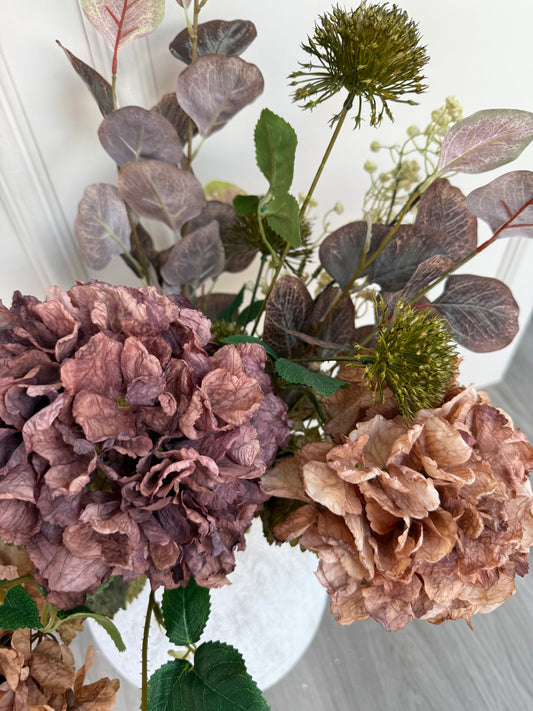 Autumn Mocha & Cappucino Hydrangea Bunch
