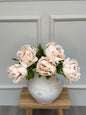 Faux Oyster Closed Peony Bunch
