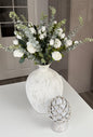 White Rosebud and Eucalyptus Bunch