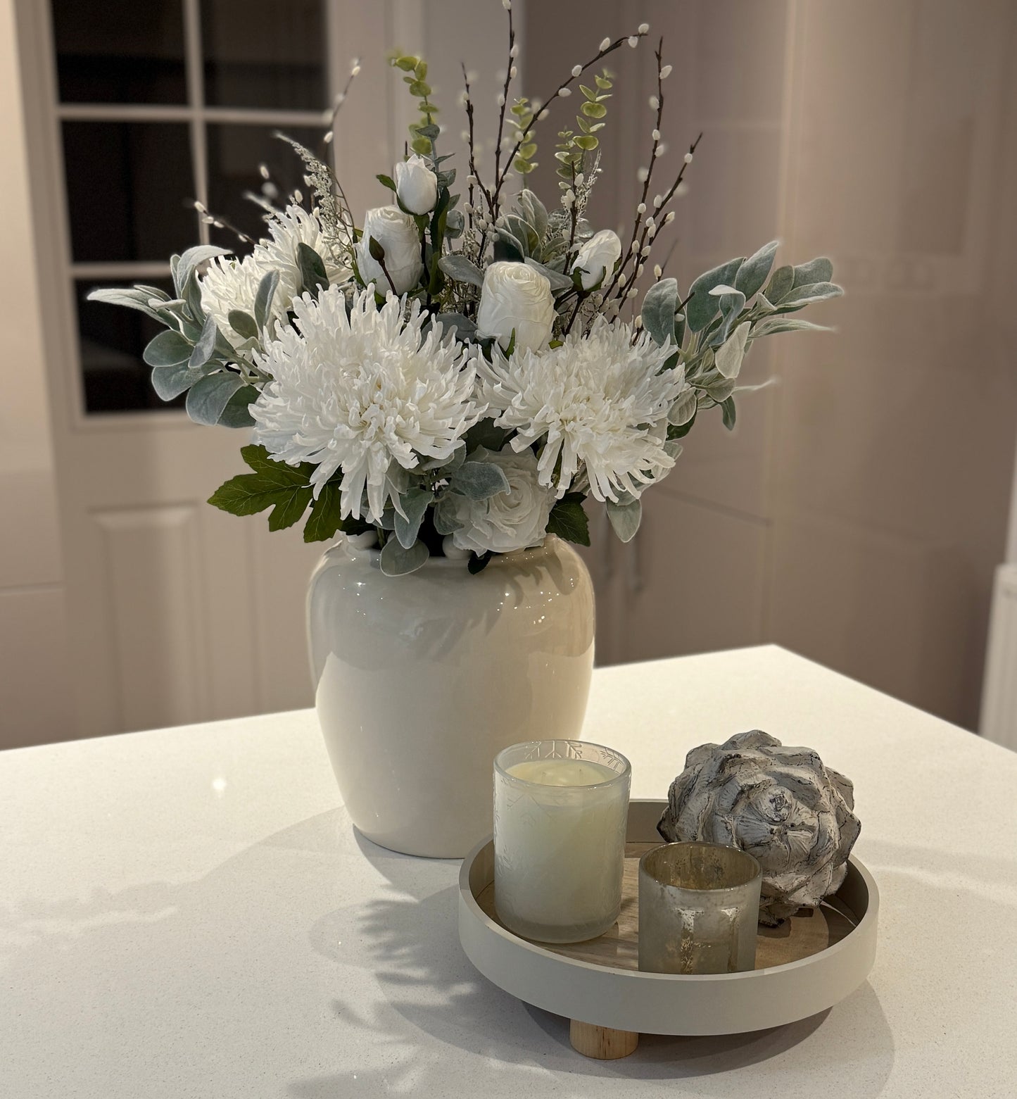 White Rose, Fuji and Pussy Willow Bunch