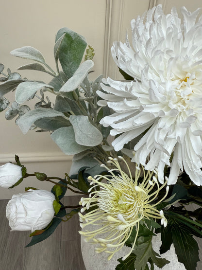 White Protea and Rose Bunch