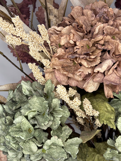Fall Hydrangea and Fauxliage