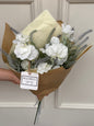 Faux White Sweet Pea and Thorn Spray Bunch