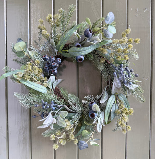 Winter Blueberry Wreath