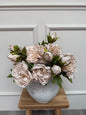 Oyster Faux Open Peony Bunch