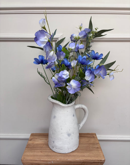 Lilac Sweet Pea and Cosmos Bunch