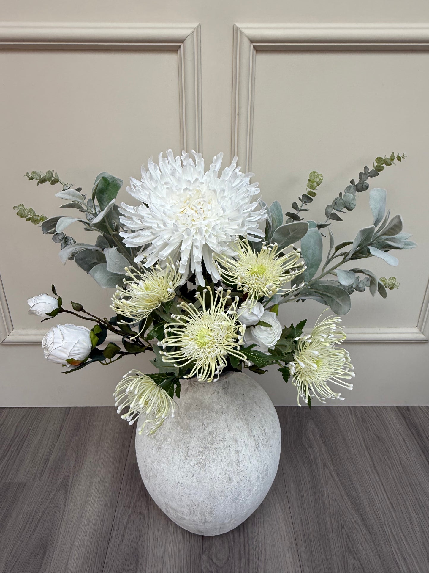 White Protea and Rose Bunch