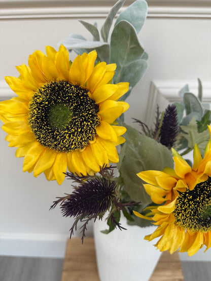 Sunflower and Thistle Bunch