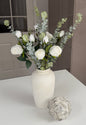 Small White Rosebud and Eucalyptus Bunch