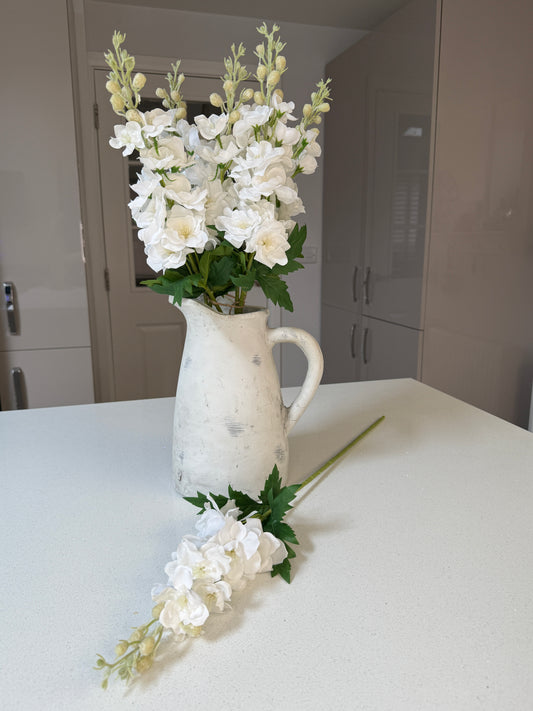 White Delphinium Bunch