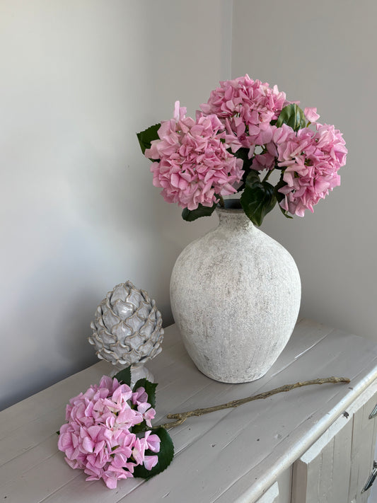 Pink Real Touch Hydrangea Stem