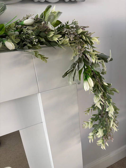 Faux Foliage Spring Garland