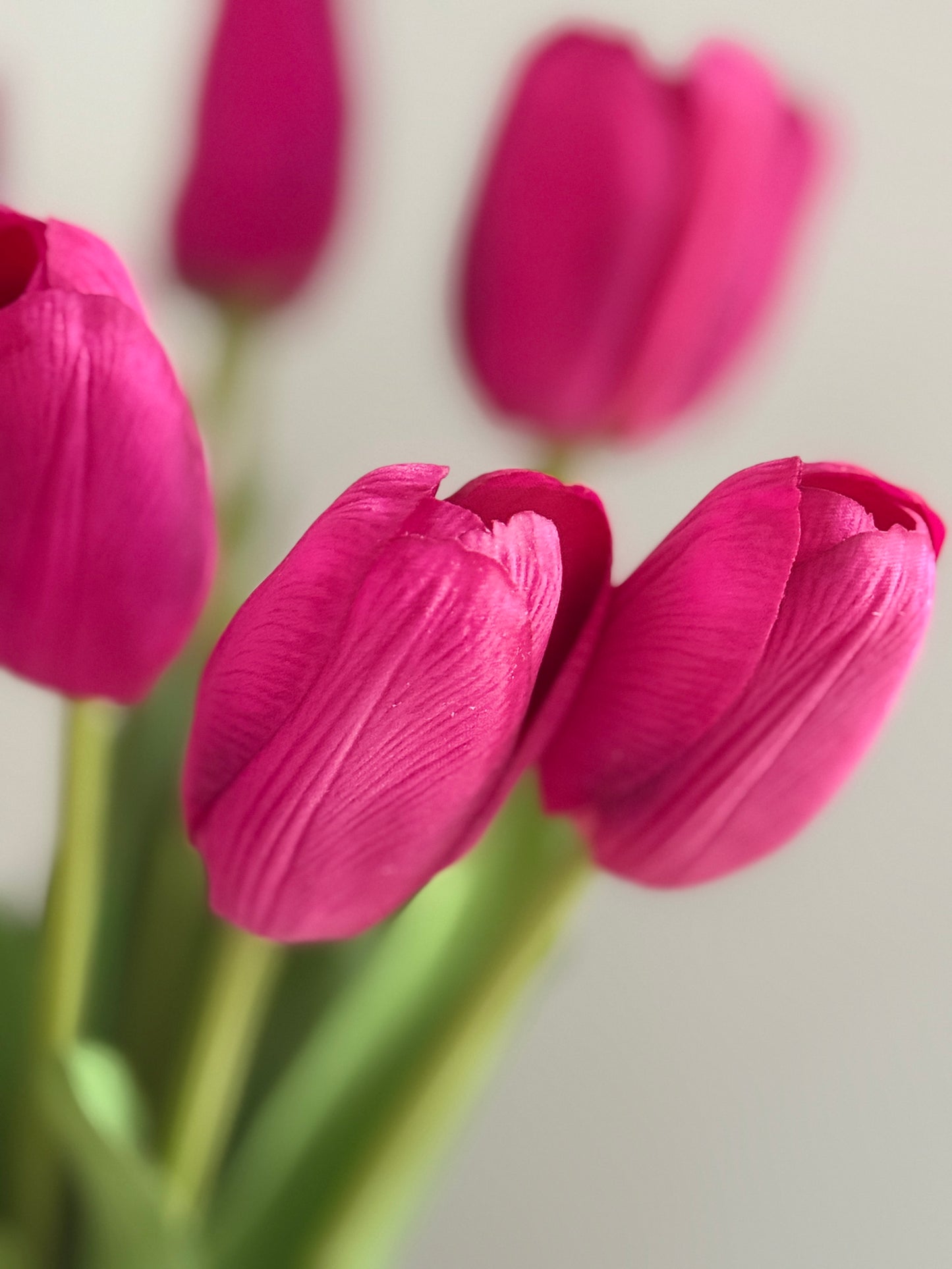 Faux Pink Tulip Bunch