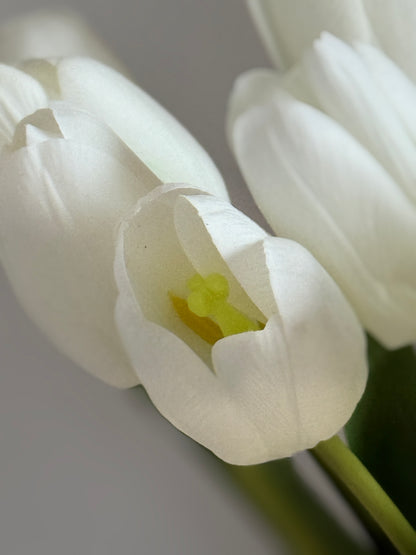Faux White Tulip Bunch