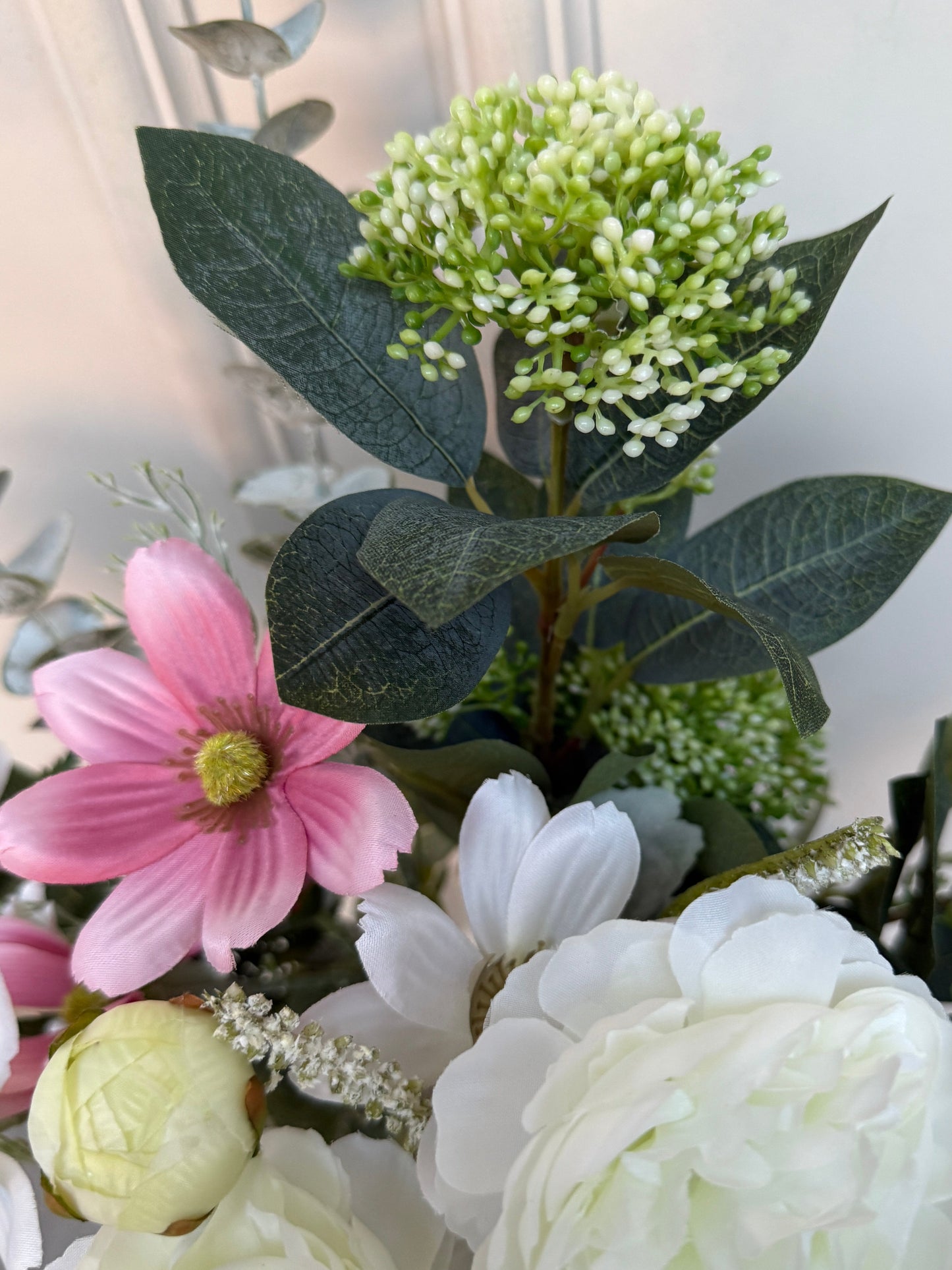 Pink and White Ranunculus and Cosmos Bunch
